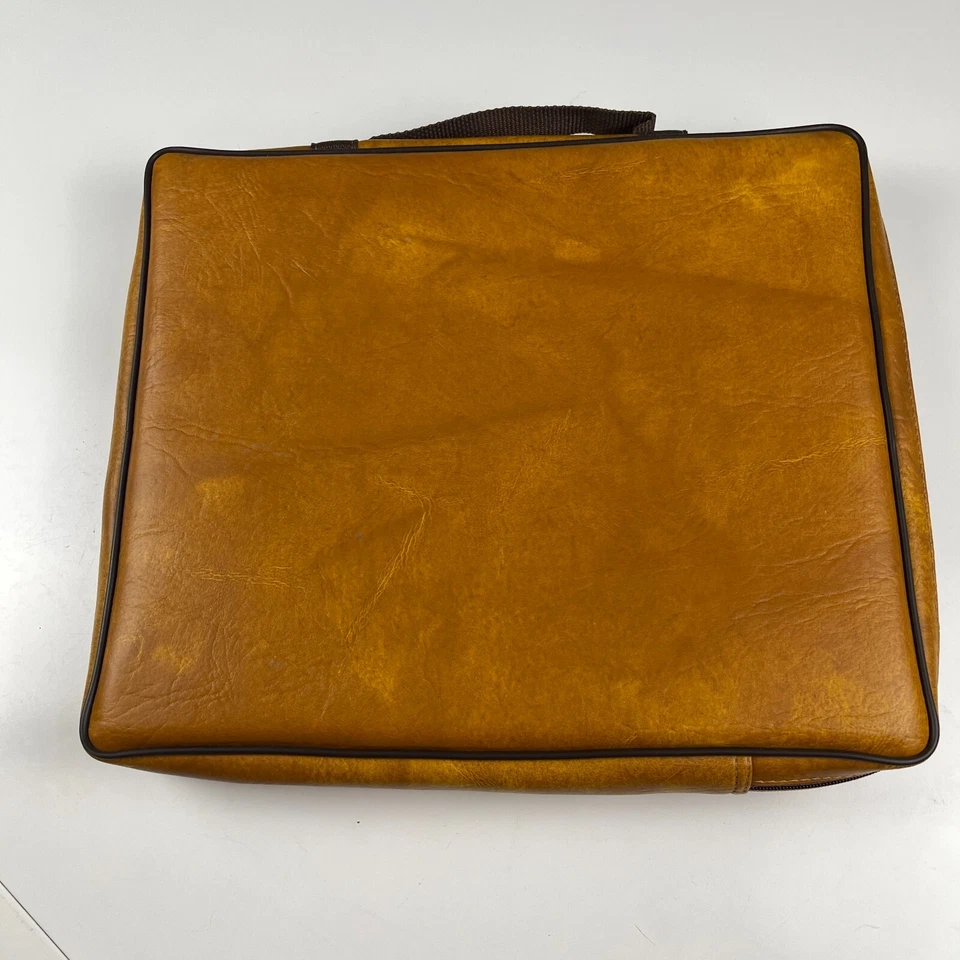 Funda de cojín de asiento vintage bronceada y a cuadros (bolsa para portátil) Foto 2 de 4