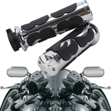1" Motorcycle Handle Bar Hand Grips For Harley Sportster XL1200 883 Softail Dyna