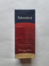 VINTAGE CHRISTIAN DIOR FAHRENHEIT AFTERSHAVE LOTION NEW SEALED 100ml 80s 90s