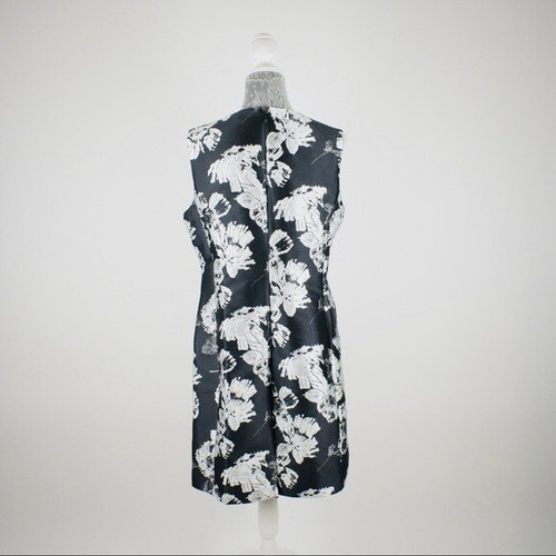 Abito tubino Natori bianco e nero floreale-jacquard taglia 12 $229 - Foto 8 di 12