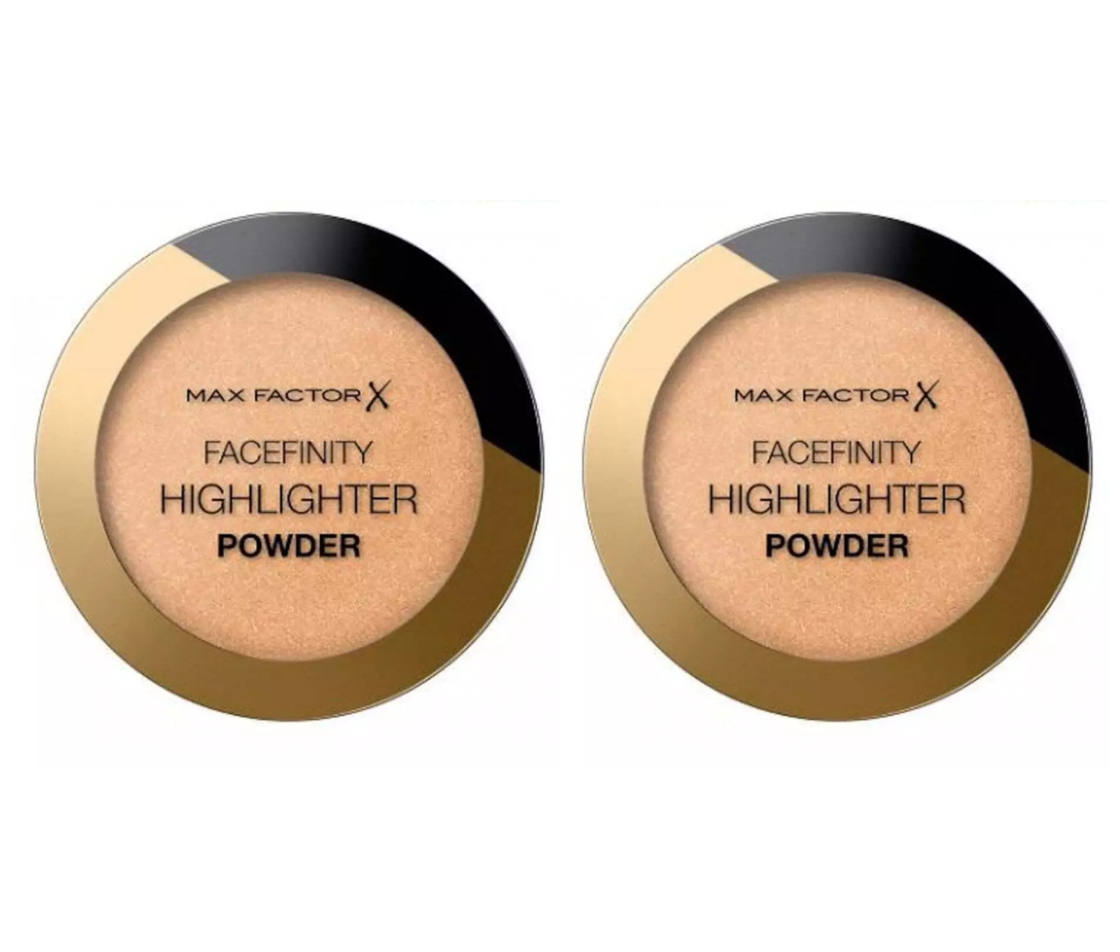 2 x 8g MAX FACTOR FaceFinity Highlighter Powder Bronze Glow 003