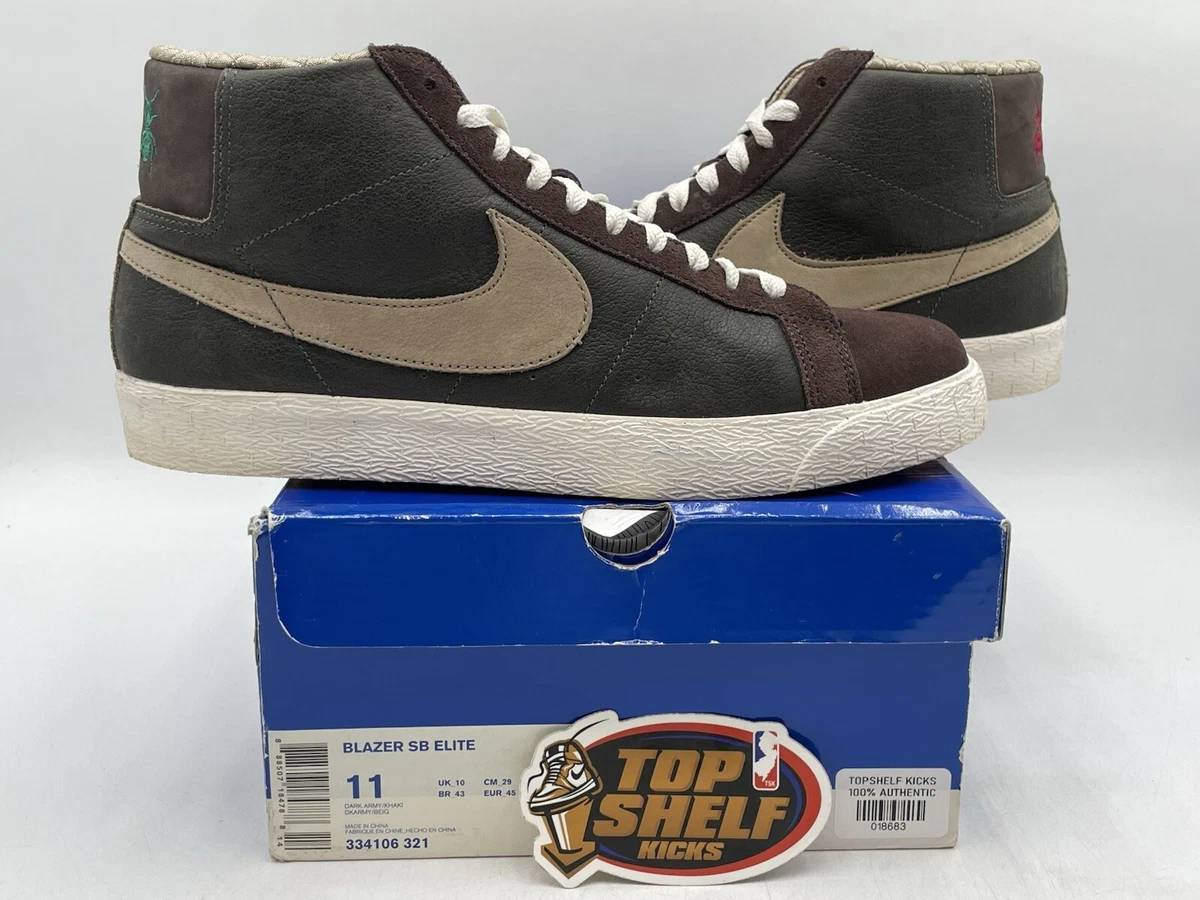 Nike Blazer Elite Sb 420 RASTA 2009 Size 11 Authentic Skate 