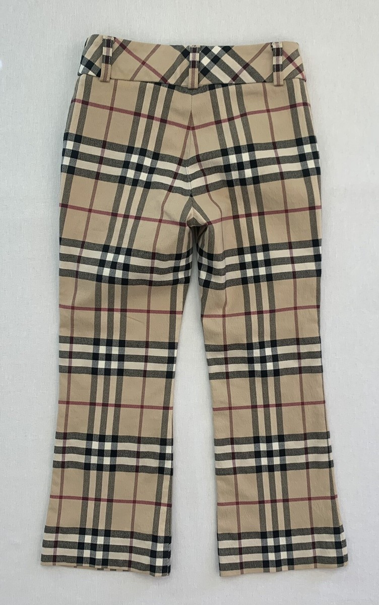 BURBERRY Girls Youth Kids Sz 6 Yr Nova Check Trousers Pants BURBERRY Girls Youth Kids Sz 6 Yr Nova Check Trousers Pants