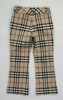 バーバリー　14Ｙ BURBERRY Girls Youth Kids Sz 6 Yr Nova Check Trousers Pants