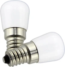 1.5W LED Bulb Light 120V E14 Base Pack of 2 Warm White