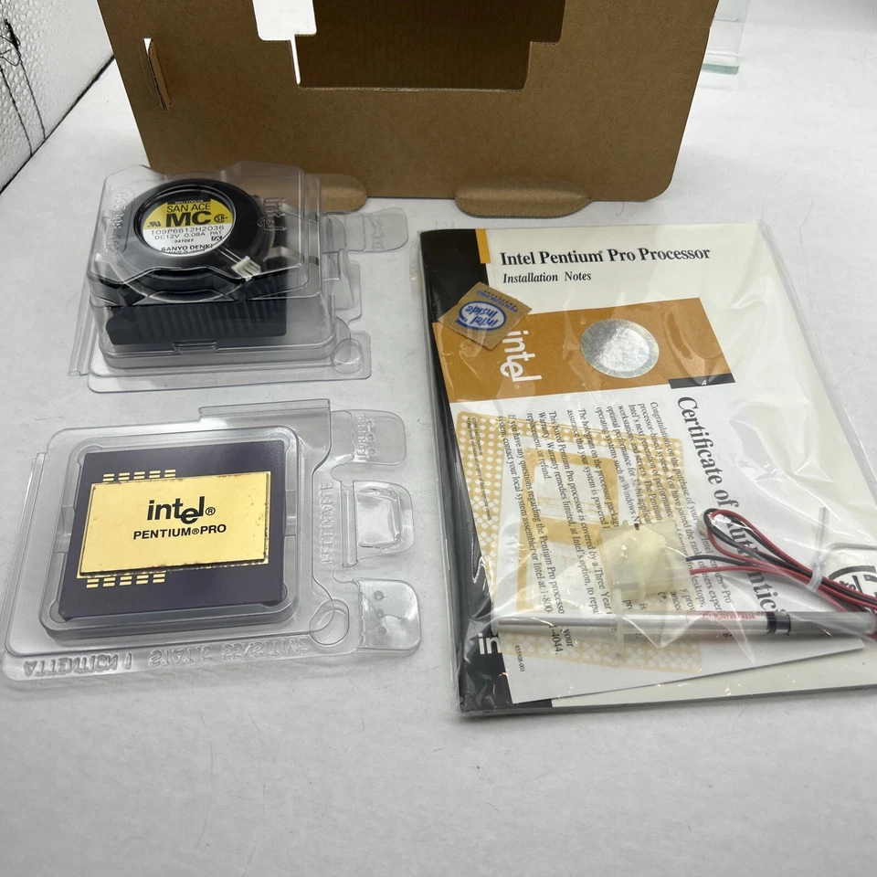 NEW Vintage Intel Pentium Pro Processor 180MHz CPU Sealed Retail Boxed 1996 - Image 2 of 4