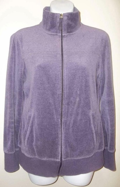LAUNDRY NYL PURPLE VELVET Athletic Zip 