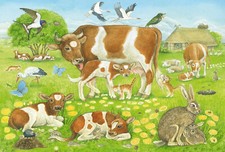 TIERFAMILIEN * ANIMAL FAMILY - Schmidt Kinder-Puzzle 56222 - 3 x 48 Teile Pcs.