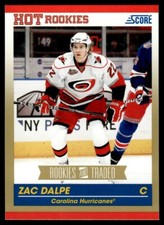 2010-11 Score Gold Zac Dalpe Carolina Hurricanes #595
