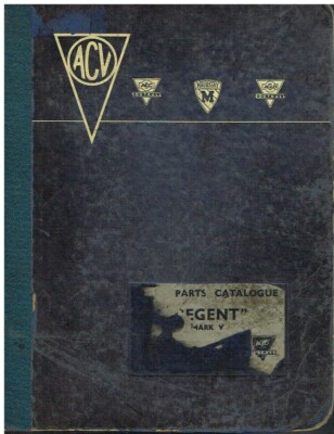 AEC REGENT MkV DOUBLE DECKER BUS ORIGINAL 1963 FACTORY PARTS CATALOGUE