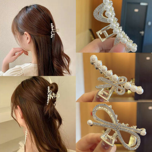 Elegant Women Hair Clips Claw Large Geometric Metal Hollow Out Hair  Accessories | eBay