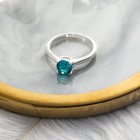 Orecchini Portafortuna Dicembre Con Topazio Blu E Cristalli Zircondia