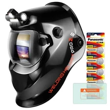 TRQWH True Color  Auto Darkening Welding Helmet Solar2 Arc Sensor Shade 9-13