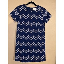 Francesca's Jun & Ivy Leland  Navy Office Business Preppy Lace Floral Dress