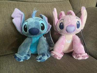 Disney Lilo & Stitch / Stitch und Angel Bean Bag Mini Kuscheltier Plüschtier NEU - Bild 1 von 2