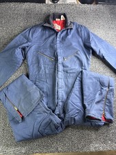 VTG Walls Blizzard Pruf Insulated Coveralls Med Tall 38/40 USA Corduroy Collar
