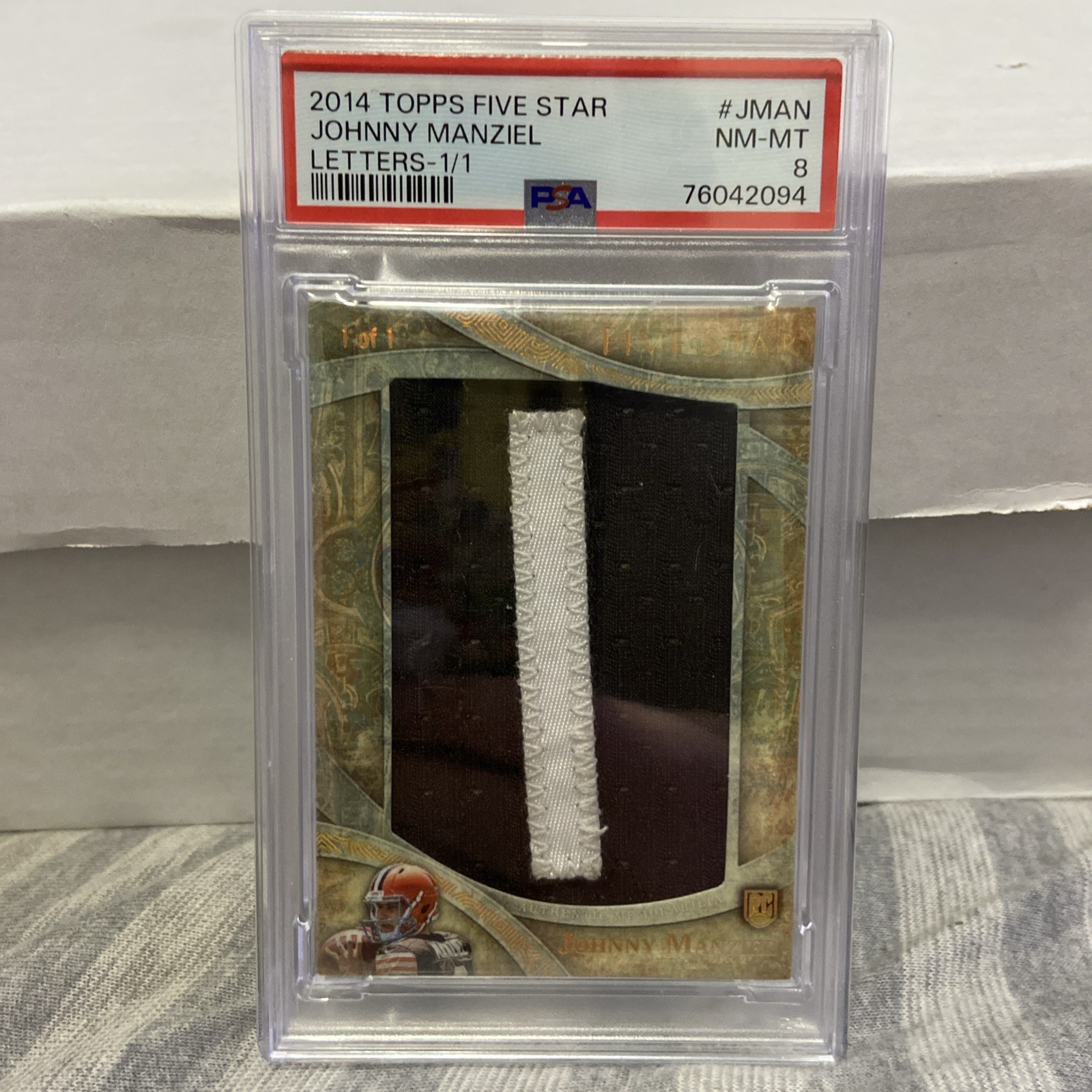 Johnny Manziel Topps Five Star Letters #JMAN 1/1