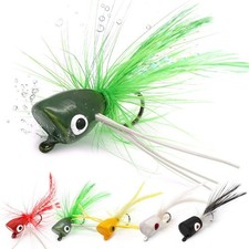Fly Fishing Poppers Lures for Bass Panfish Flies Topwater Popper for Crappie ...