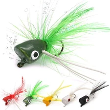 Fly Fishing Poppers Lures for Bass Panfish Flies Topwater Popper for Crappie ...
