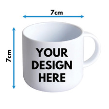Custom Printed 6oz Plastic Mugs Text | Images | Photos | Logos • Mug Cup