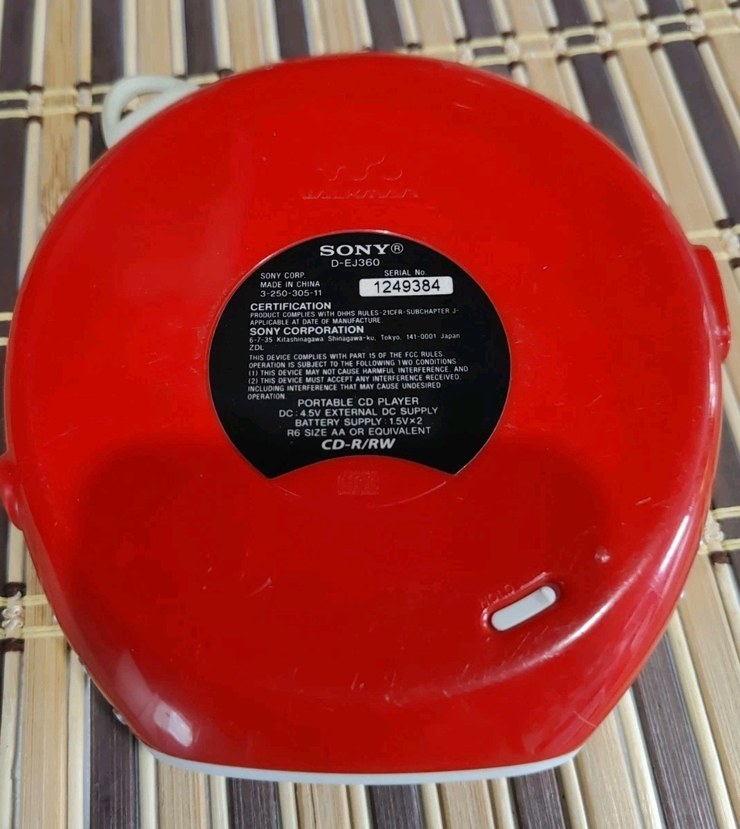 【新品未開封】ソニー SONY CDウォークマン D-EJ360 レッド 新品未開封】ソニー SONY CDウォークマン D-EJ360 レッド Sony D