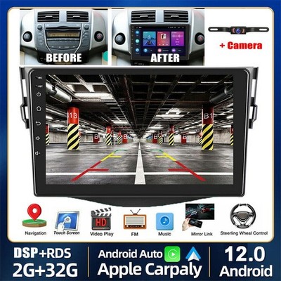 9'' ANDROID 12 FOR 2007-2012 TOYOTA RAV4 CAR RADIO STEREO GPS PLAYER AUTO CARPLAY