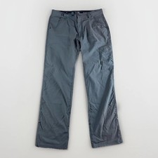 Prana Zion II Stretch Relaxed Fit Dark Iron Straight Leg Pants 1969791