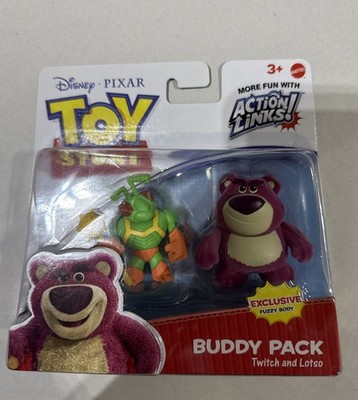 Toy Story Fuzzy Lotso & Twitch Buddy Pack Figure  Disney Pixar Action Links