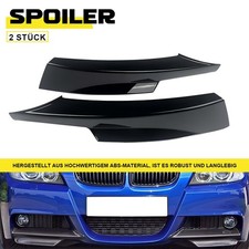 Frontstoßstang Seite Spoiler Ecken Flaps Trim Schwarz für BMW 3er E90 E91 08-12