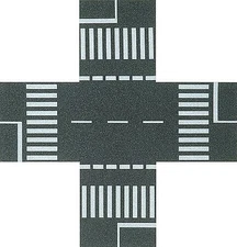 Busch Pedestrian Crossing - N Scale Model Railroad Roadway Accessory - #7075