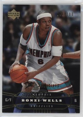 2004-05 Upper Deck Gold UD Exclusives 98/100 Bonzi Wells #89 gb9