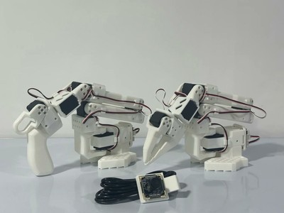 LeRobot 6-Axis Industrial Robotic Arm Kit w/ Controller - Arduino Compatible