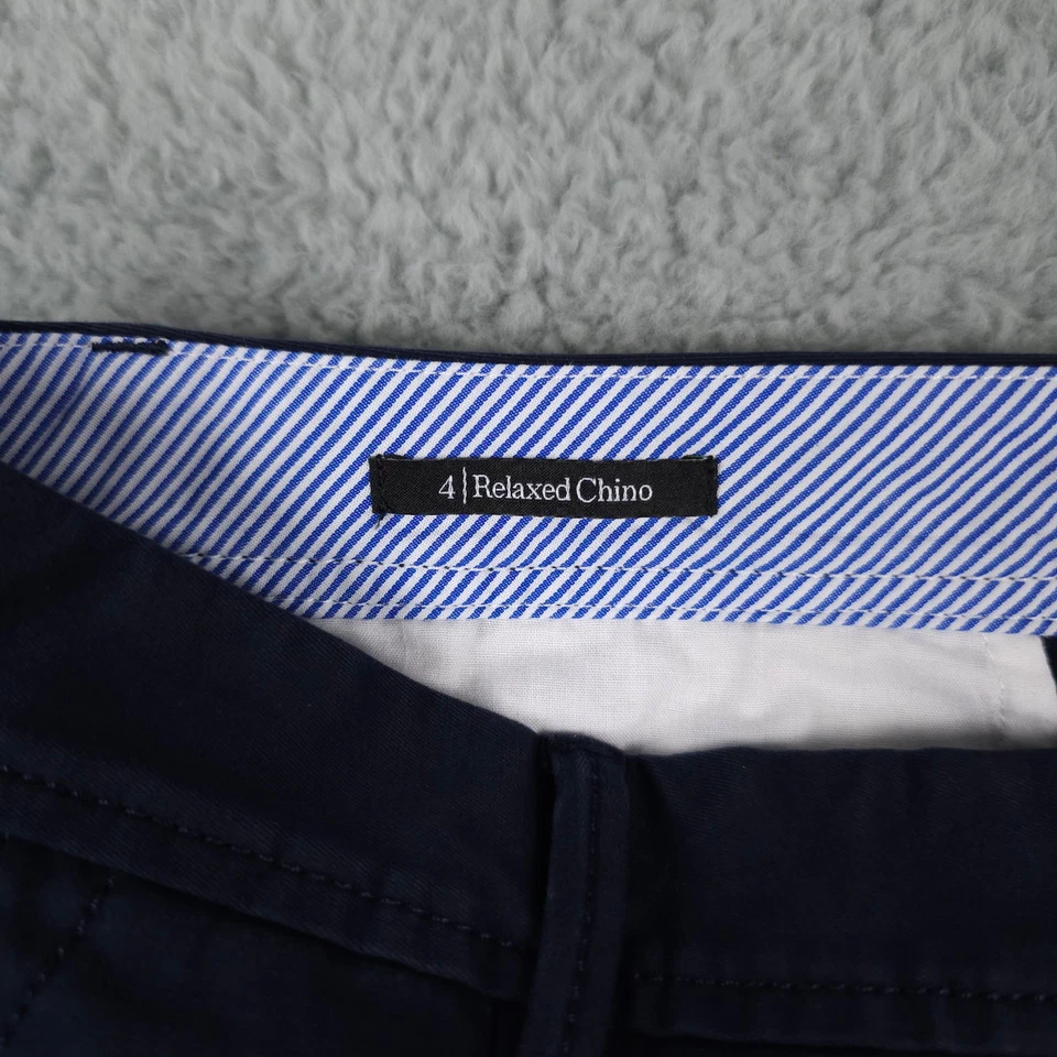 Talbots Pants Womens 4 Blue Relaxed Chino Cotton Stretch Casual Coastal Office - Image 4 of 4