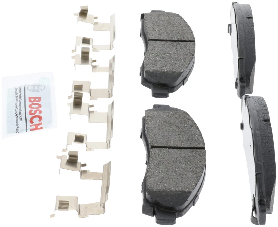 Juego de pastillas de freno de disco delanteras Bosch BE1039H para 04-08 Chevrolet Colorado GMC Canyon Foto 4 de 4