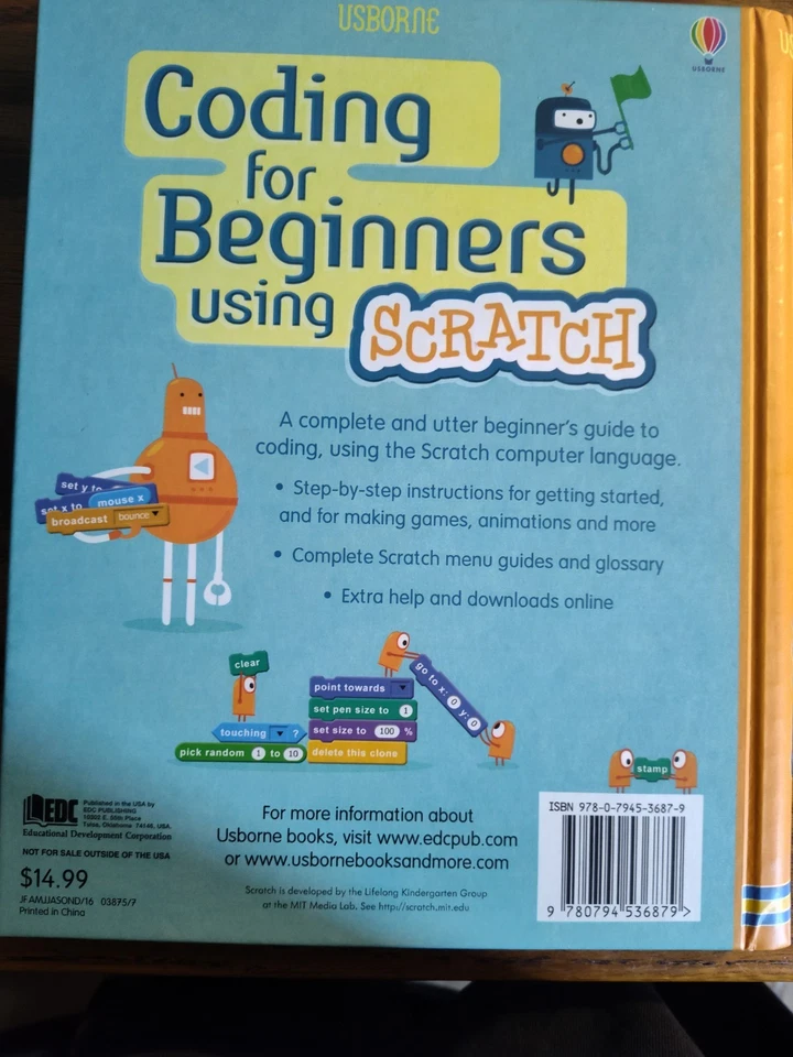 Usborne Coding For Beginners Using Scratch, Children's Book - Image 2 of 2
