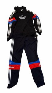 adidas Boy’s  XL Tracksuit Hoodie Jogger Pants Colorblock Black Red Blue White