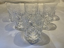 6 x Waterford Crystal Ashling Whiskey Tumblers Discontinued Line