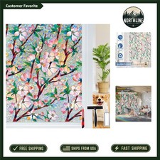 Elegant Rainbow Window Privacy Film - 3D Static Stained Glass Cling, 17.5" x ...
