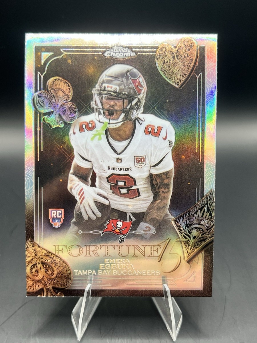 farmer bob UNIQUE CARD hitcard レアカード 2025-26 Topps Chrome Football Emeka Egbuka RC Fortune 15 #F15-21