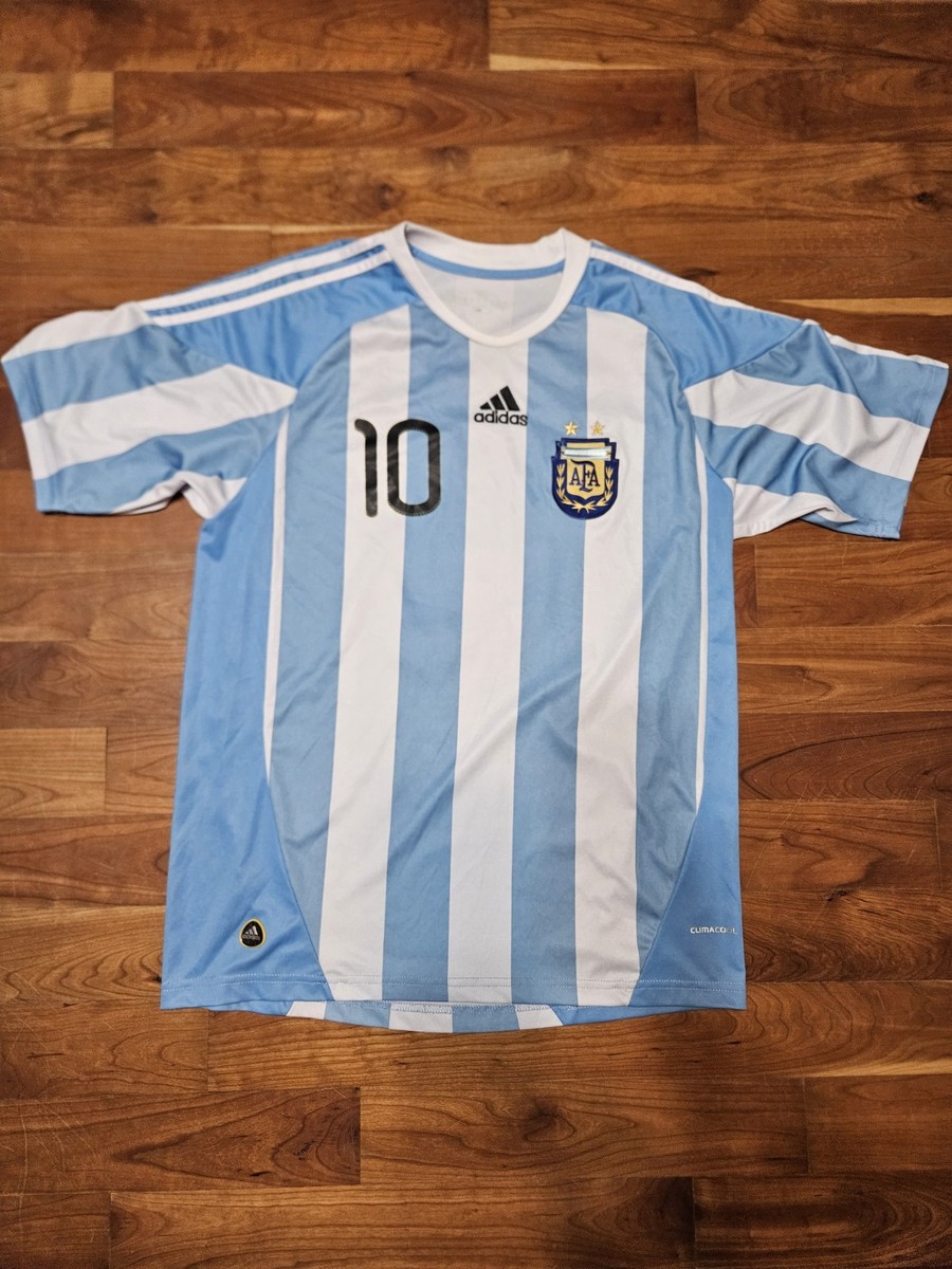 Youth Kids XXL Adidas Argentina 2010/11 World Cup Home Jersey #10