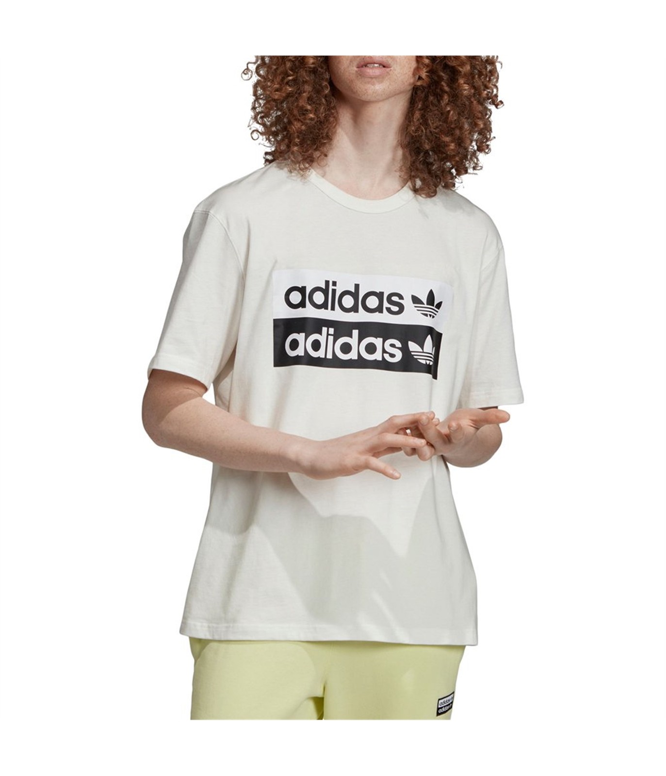 Мужская футболка Adidas с логотипом RYV бежевый S 4490₽