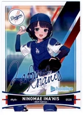 2025 DODGERS HOLOLIVE SIGNATURE CARD NINOMAE INA'NIS