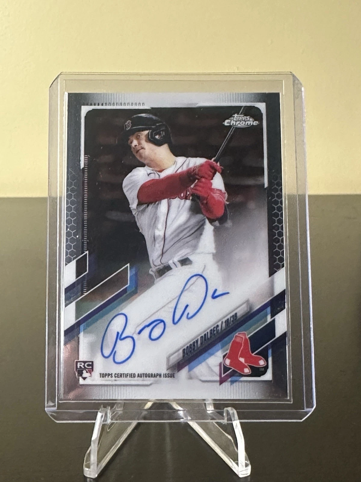 2021 Topps Chrome - Rookie Autographs Bobby Dalbec #RA-BD (AU, RC)