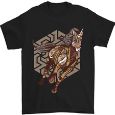 Camiseta Steampunk Unicornio Para Hombre Algodón 100% Jersey Cuello Redondo