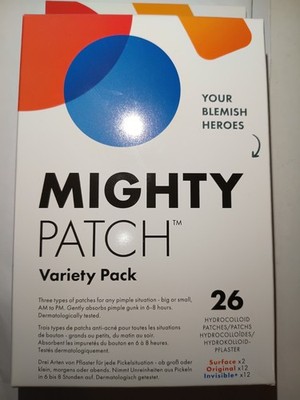 Anti Akne Mighty Variety 26 Patches Knöpfe: Nacht-Tag (unsichtbar) + Groß-Neu