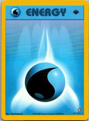 Wasser-Energie 111/111 | Neo Genesis | Englisch | 1. Edition | Pokémon TCG