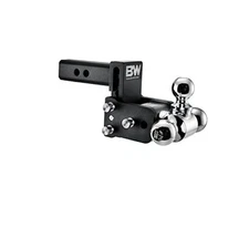 B&W Trailer Hitches Tow & Stow Adjustable Trailer Hitch Ball Mount - Fits 2" 