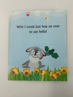 Cute Bunny Rabbit Spring Greeting Card Hope Collection Hello Floral