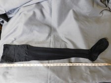 Vintage Black Nylon or Silk Stockings Heel to Toe 9" 1940's 16