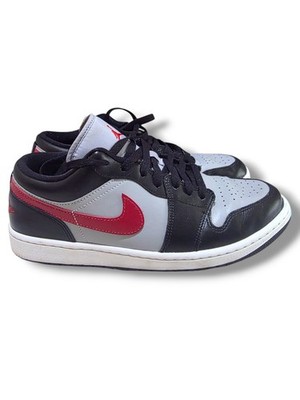 OG Jordans Originals 1’s Lows Red & Gray Nike Air Jordan 1 Low SE Light Grey/Red/White DC6991-016  main image 3